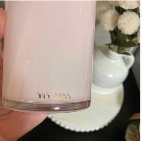 Rae Dunn pink makeup cup brushes organizer nwot - Picture 3 of 3